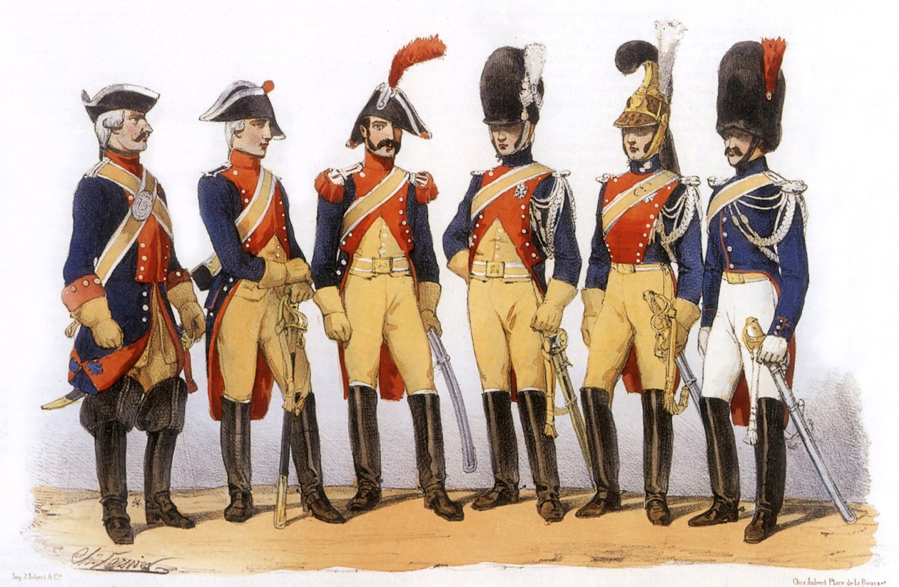 A francia hadsereg egyenruhái: Gendarmes alkotó: Charles Vernier