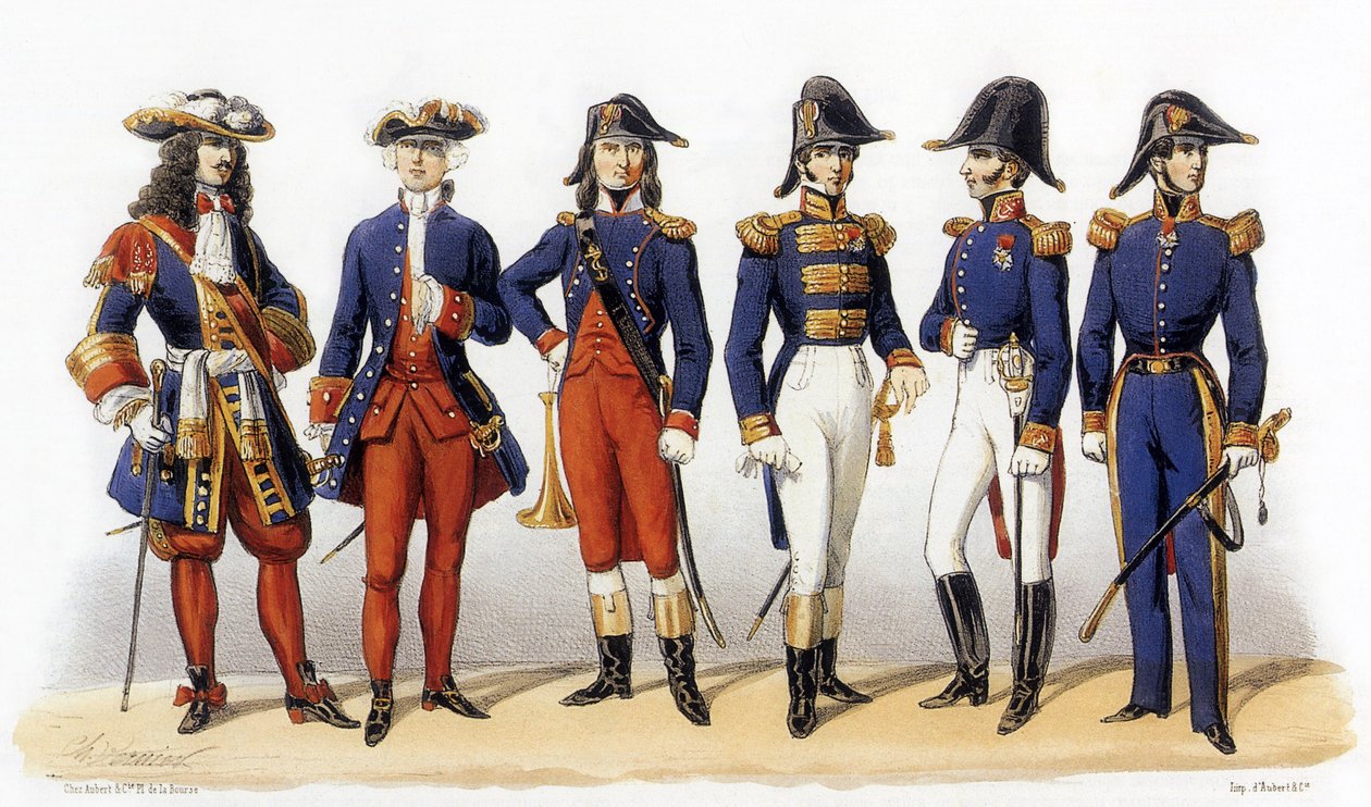 Uniforms of french army: Naval Officers alkotó: Charles Vernier