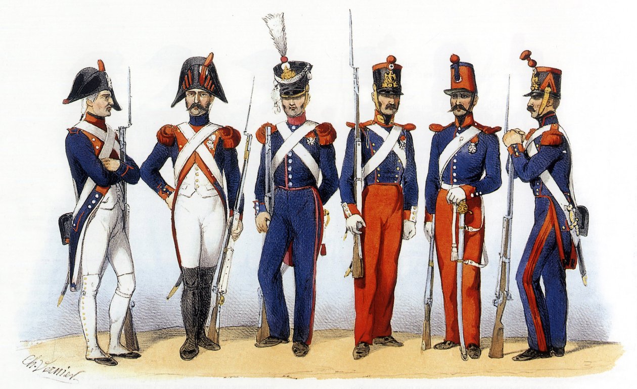A francia hadsereg egyenruhája: veteránok alkotó: Charles Vernier