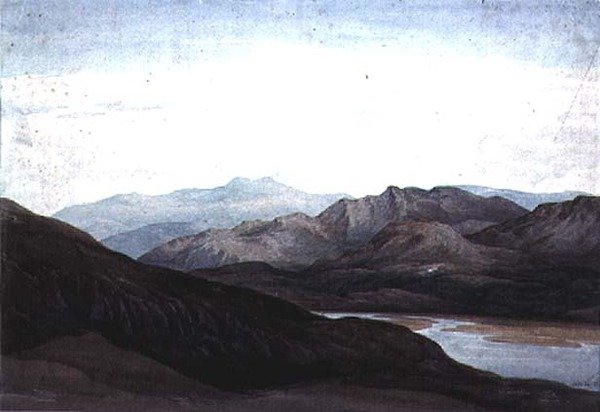 A Mawddach folyón, Merionethshire, a távolban Cader Idris alkotó: Charles Vincent Barber