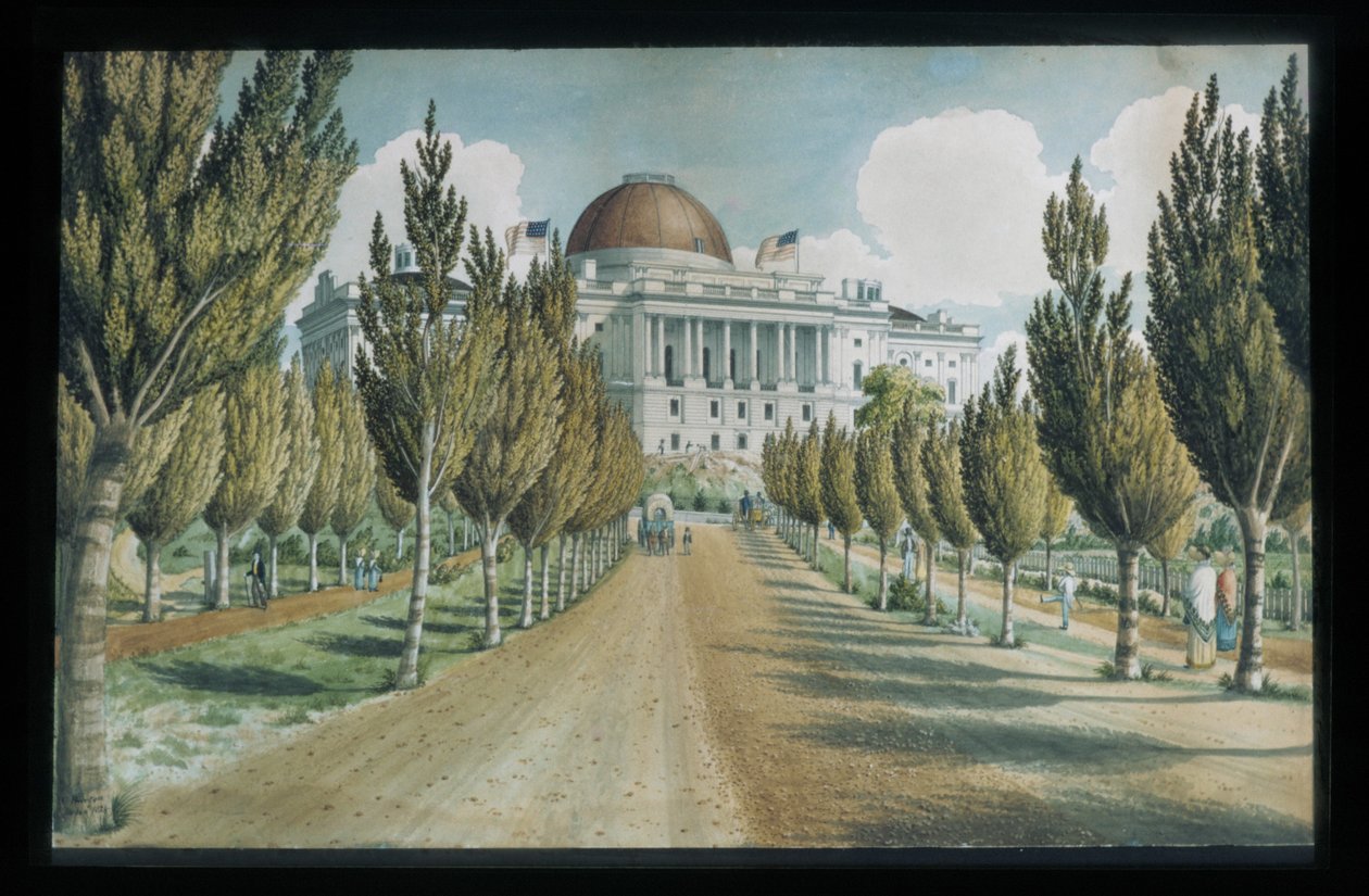 Kilátás a Capitoliumra alkotó: Charles W. Burton