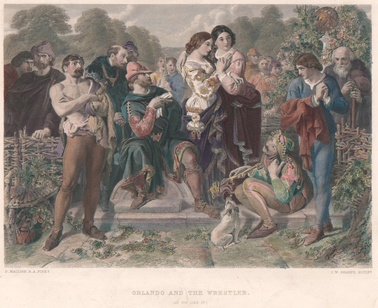 Orlando és a birkózó – „Ahogy tetszik” alkotó: Charles W. Sharpe