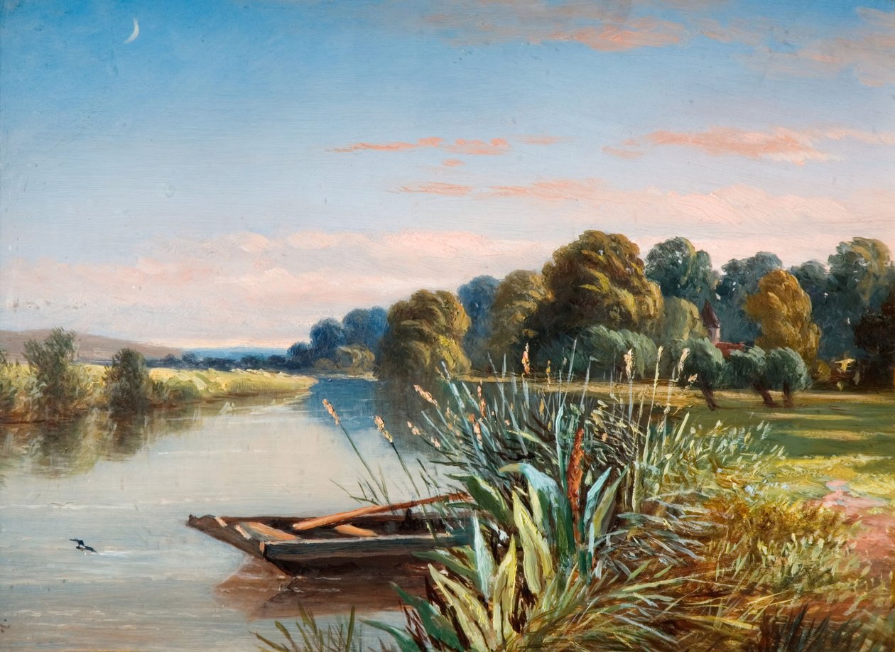 Folyói jelenet, 1880. alkotó: Charles Walter Radclyffe
