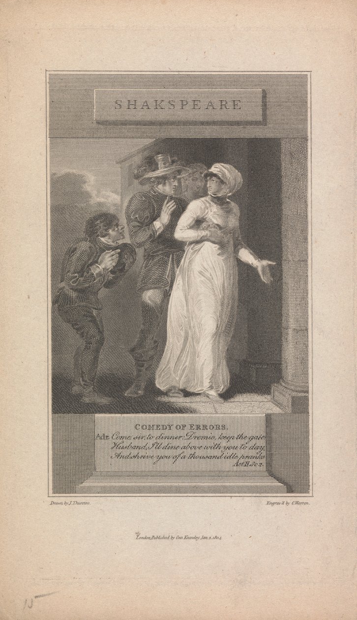 Tévedések vígjátéka, II. felvonás Sc. 2 alkotó: Charles Warren