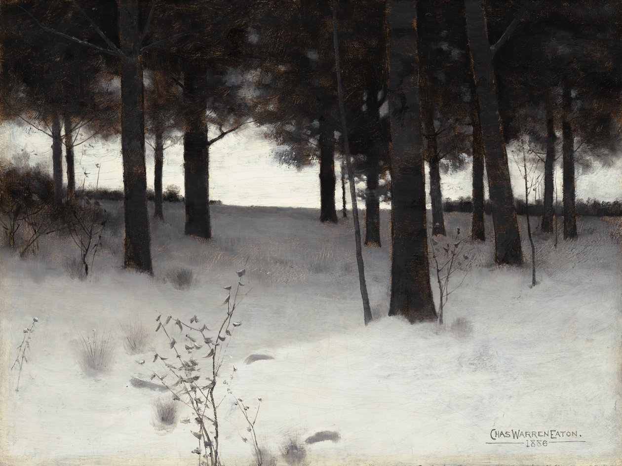 Erdők télen alkotó: Charles Warren Eaton