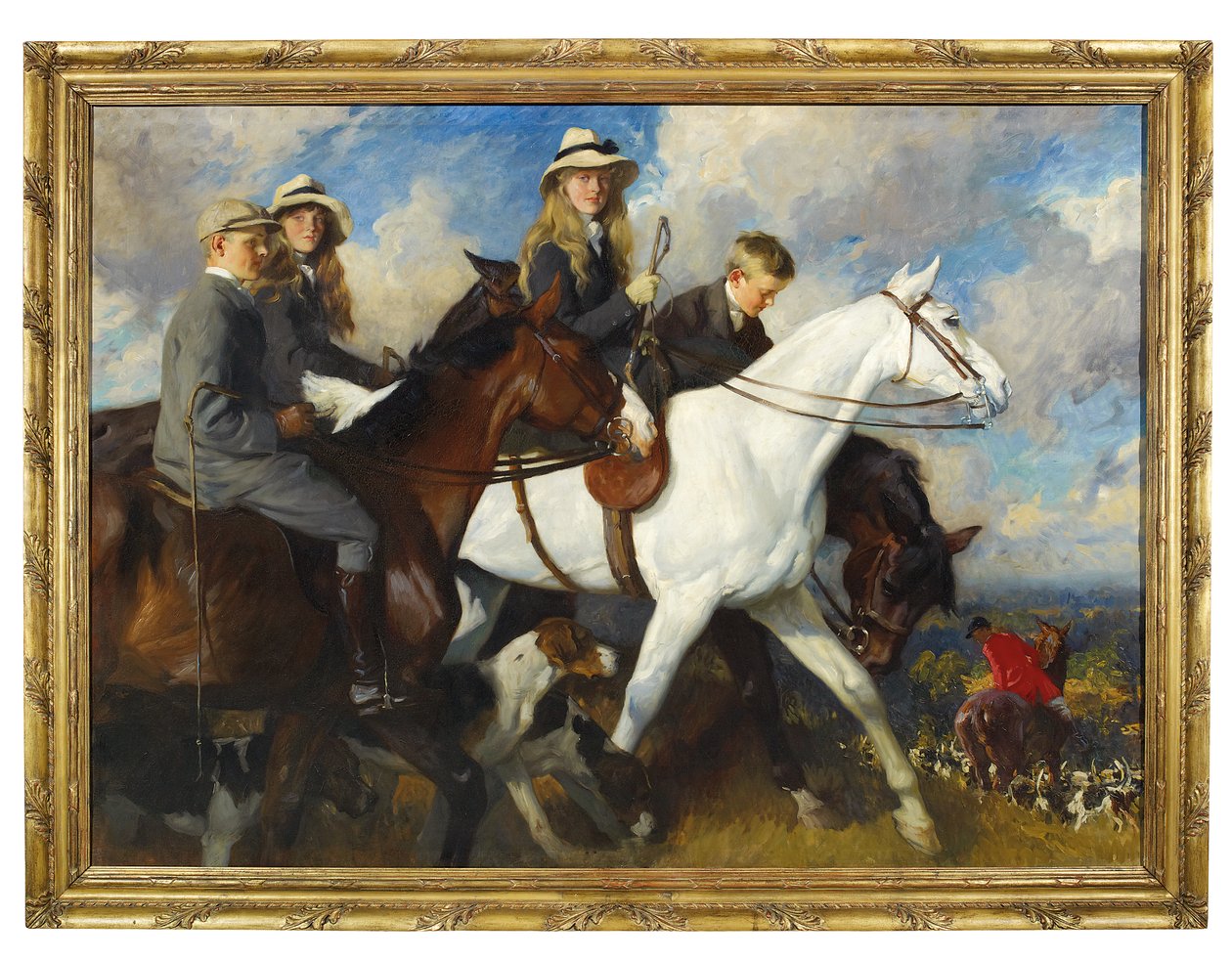 Yorkkal és Ainstyvel – Edward Lycett Green gyermekei, M.F.H. alkotó: Charles Wellington Furse