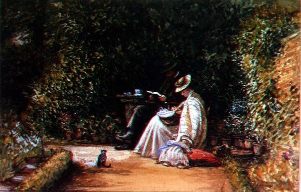 Auchmutz úr és asszony és fiuk alkotó: Charles West Cope
