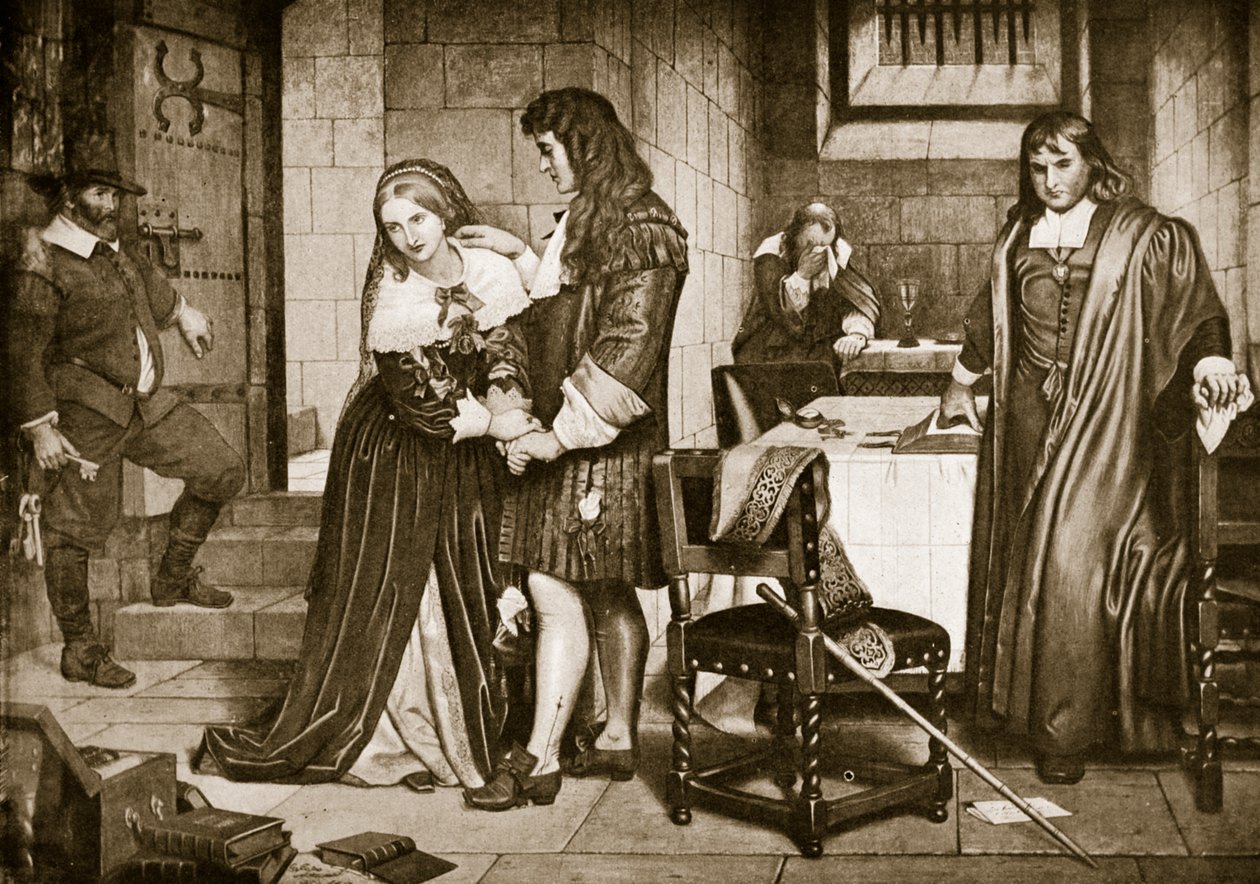 Lord és Lady Russell búcsúja, 1683 alkotó: Charles West Cope