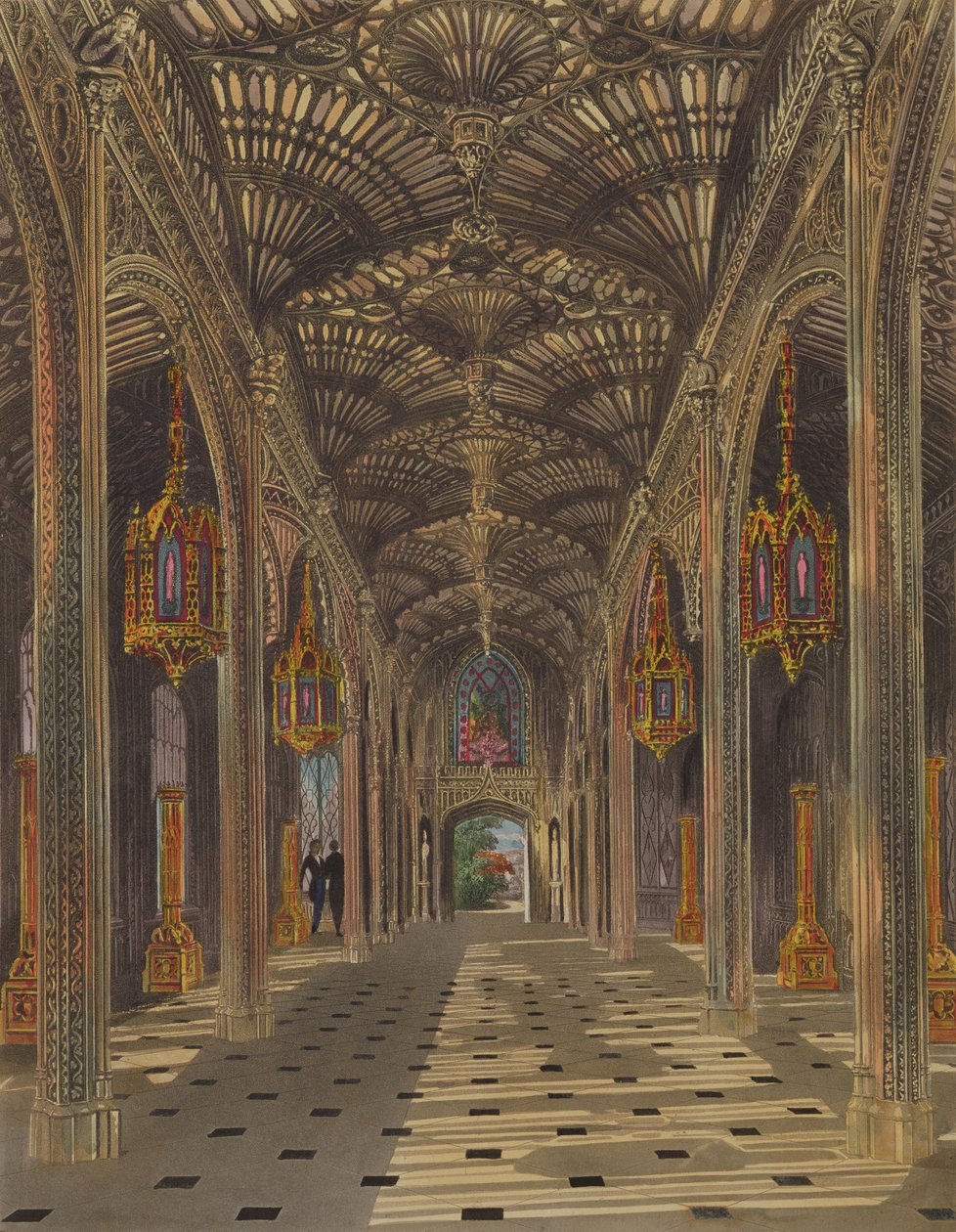 A Conservatory, Carlton House, William Henry Pyne (1769-1843) „A királyi rezidenciák története” című művéből, amelyet Thomas Sutherland (szül. 1785) vésett 1819-ben. alkotó: Charles Wild