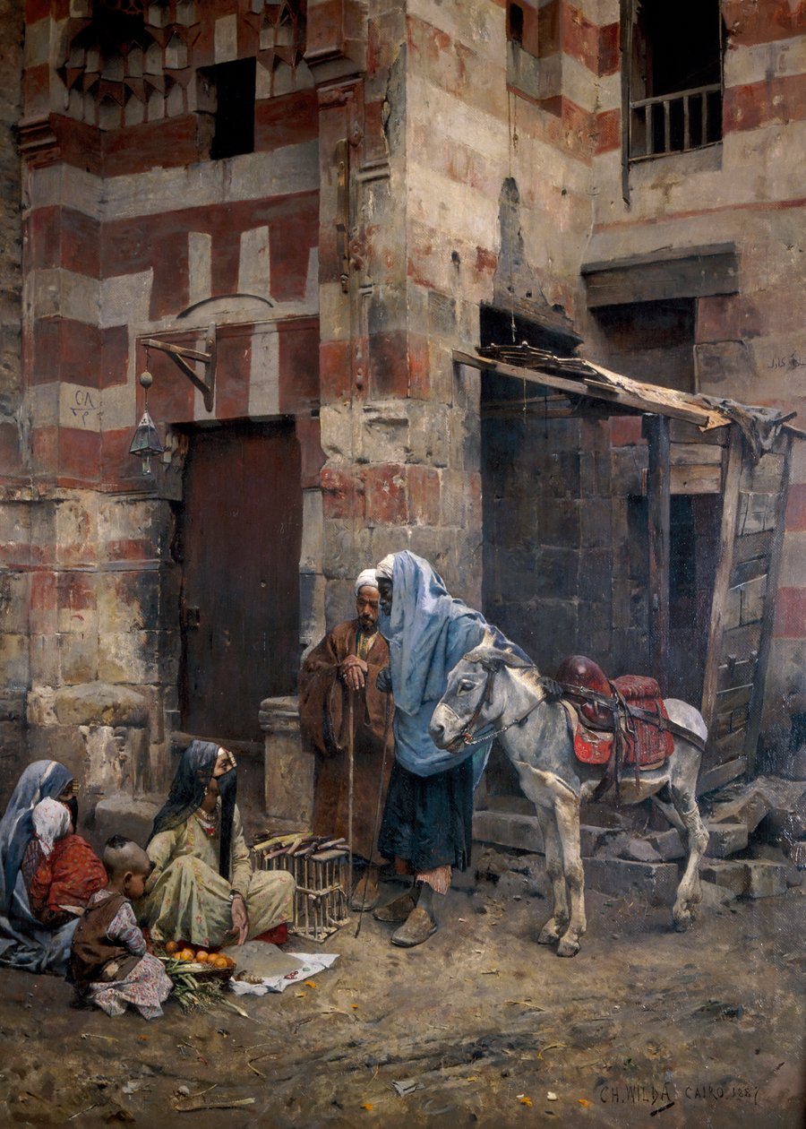 "Jóslás", 1887 alkotó: Charles Wilda