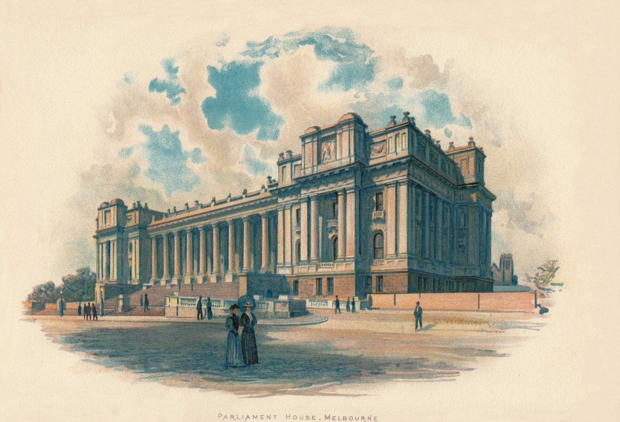 Parlament, Melbourne, 1890 alkotó: Charles Wilkinson