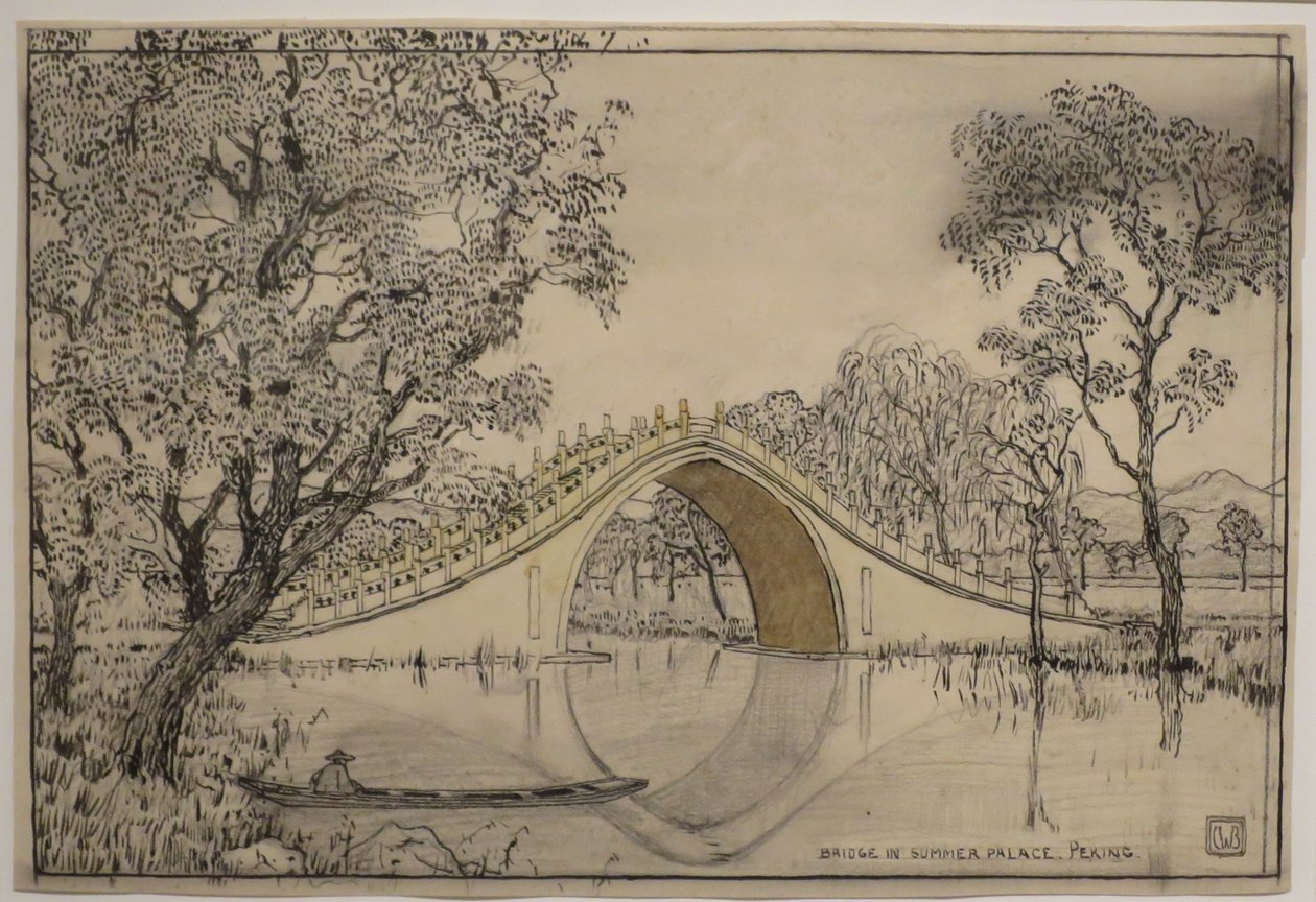 "Híd a pekingi Nyári Palotában", Charles W. Bartlett, HMA 28113 alkotó: Charles William Bartlett