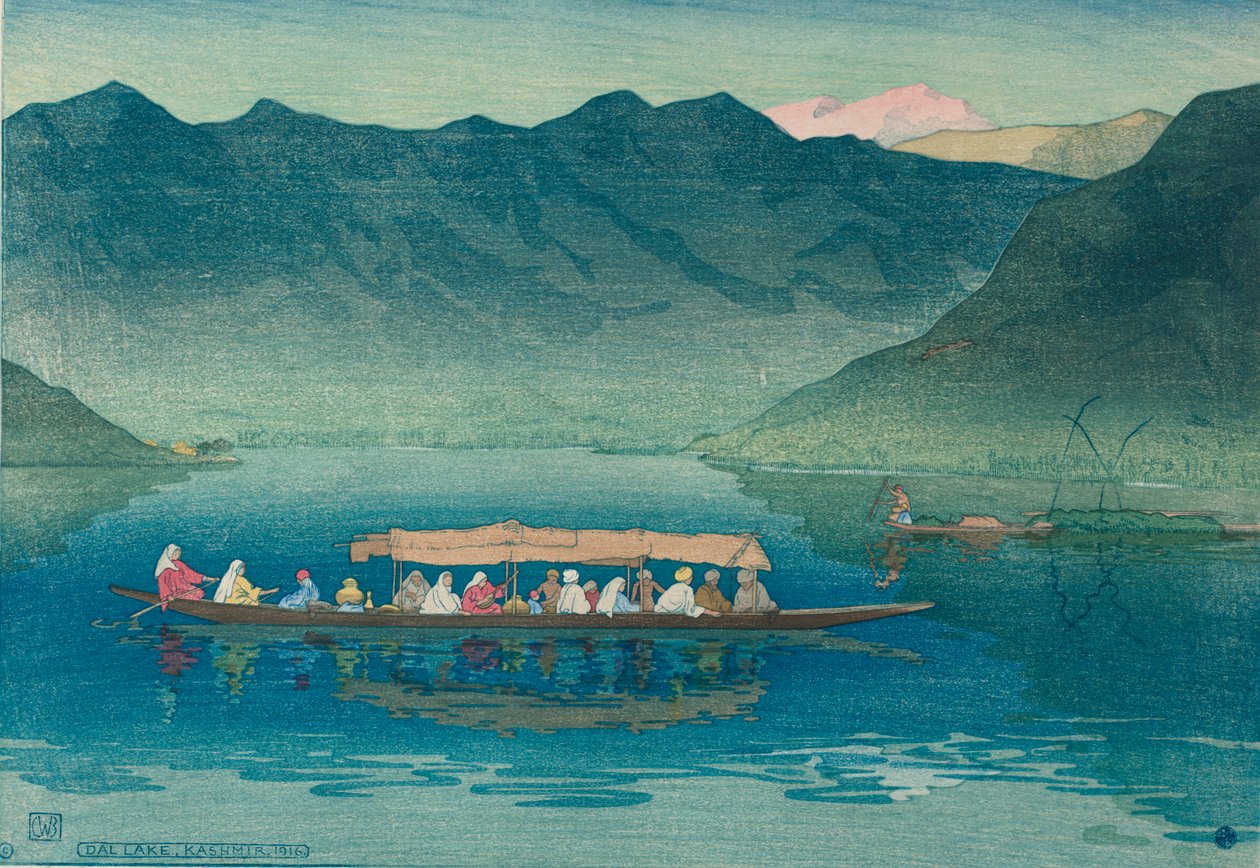 Dal Lake, Kasmír alkotó: Charles William Bartlett