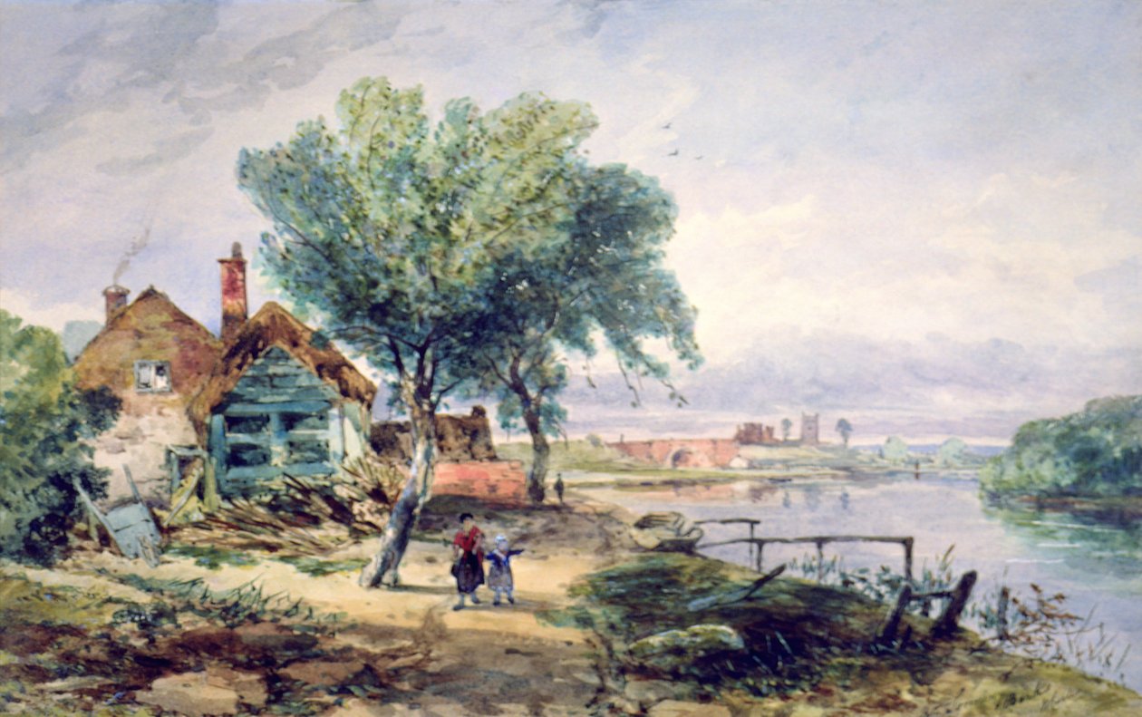 Kilátás a Temzére Sonning közelében alkotó: Charles William Carter