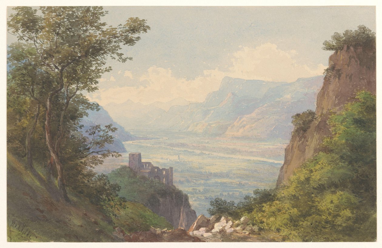 Kilátás a Meran-völgyre Tirolban alkotó: Charles William Meredith van de Velde
