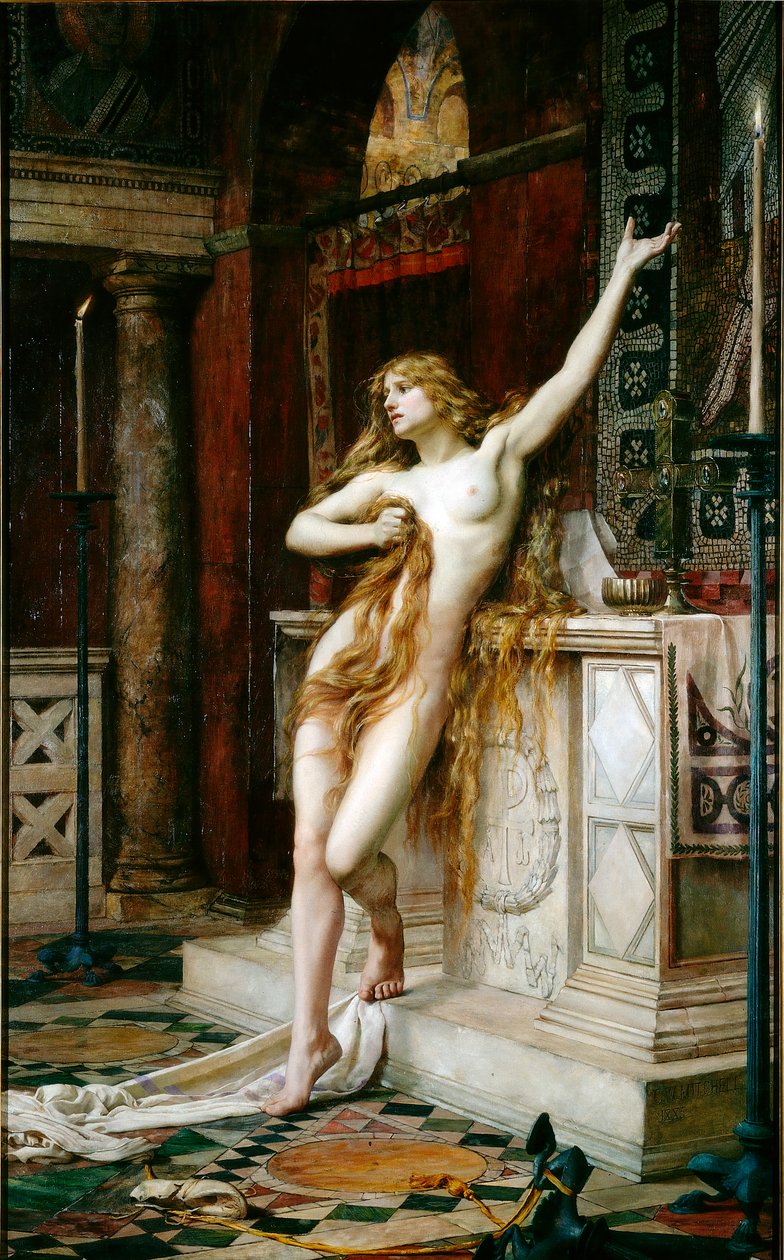 Hypatia, 1885 alkotó: Charles William Mitchell