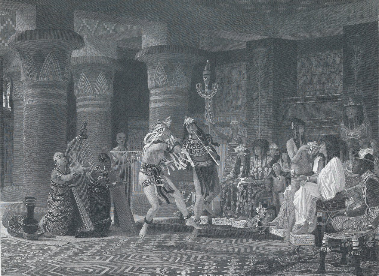 Időtöltés az ókori Egyiptomban, 1876. alkotó: Charles William Sharpe