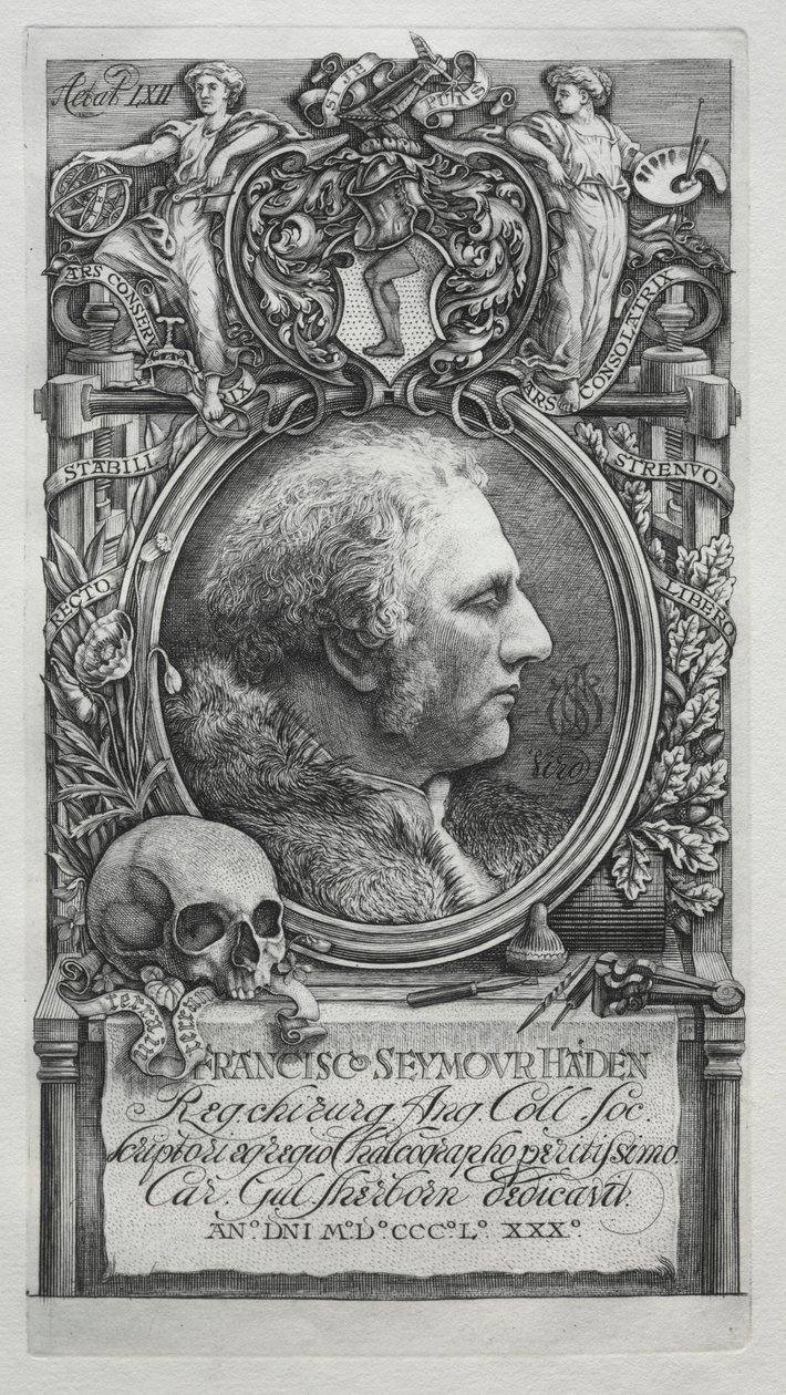 Hadeniana – Sir Francis Seymour Haden portréja, 1880. alkotó: Charles William Sherborn