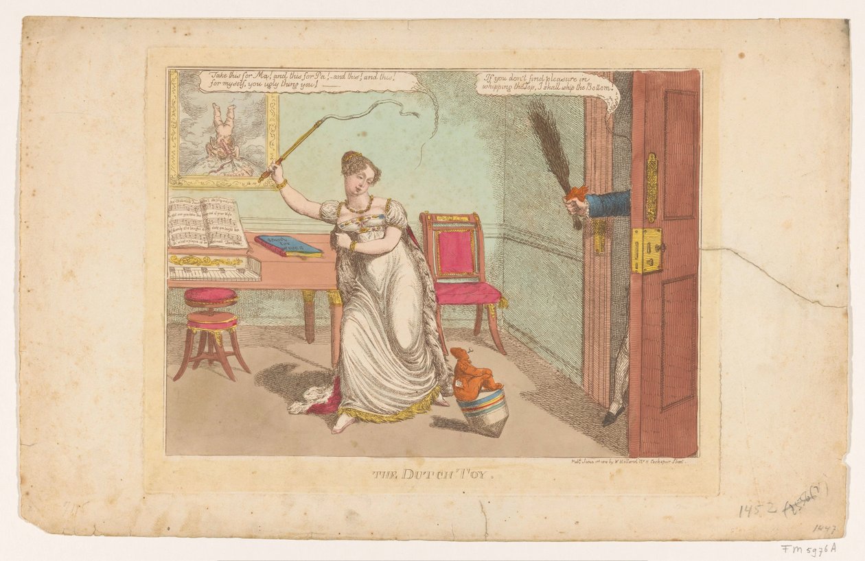 De Hollandse tol, 1814 A holland játék (cím a tárgyon) alkotó: Charles Williams