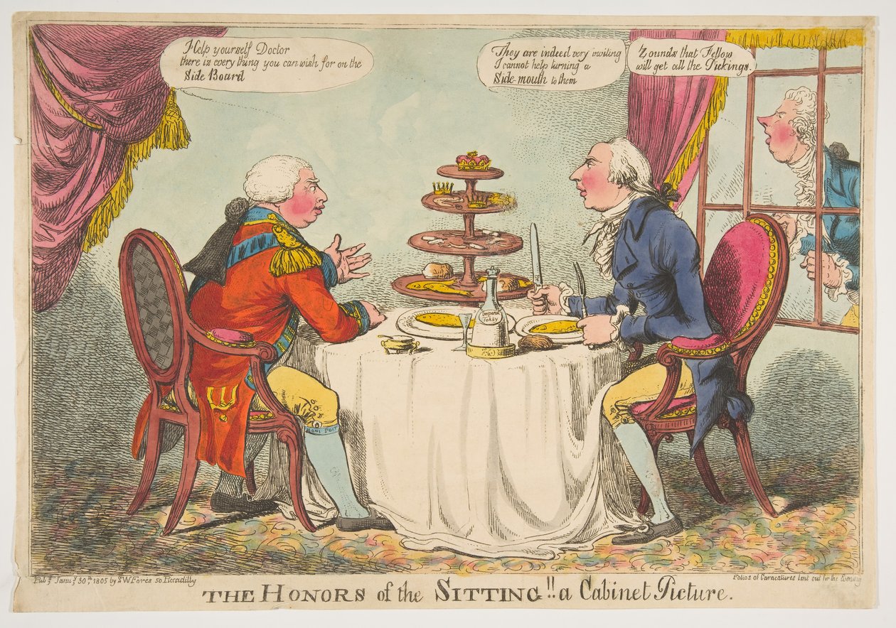 Az ülés kitüntetései! Egy kabinetkép, 1805. január 30. alkotó: Charles Williams