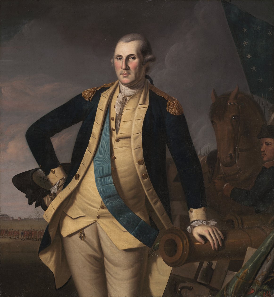 George Washington a princetoni csatában alkotó: Charles Willson Peale