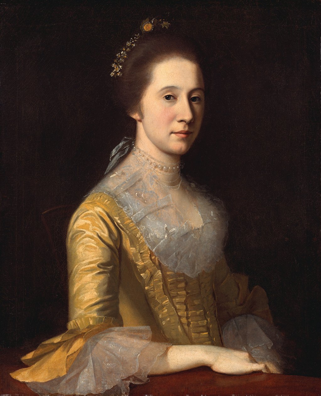 Margaret Strachan Mrs. Thomas Harwood, kb. 1771. alkotó: Charles Willson Peale