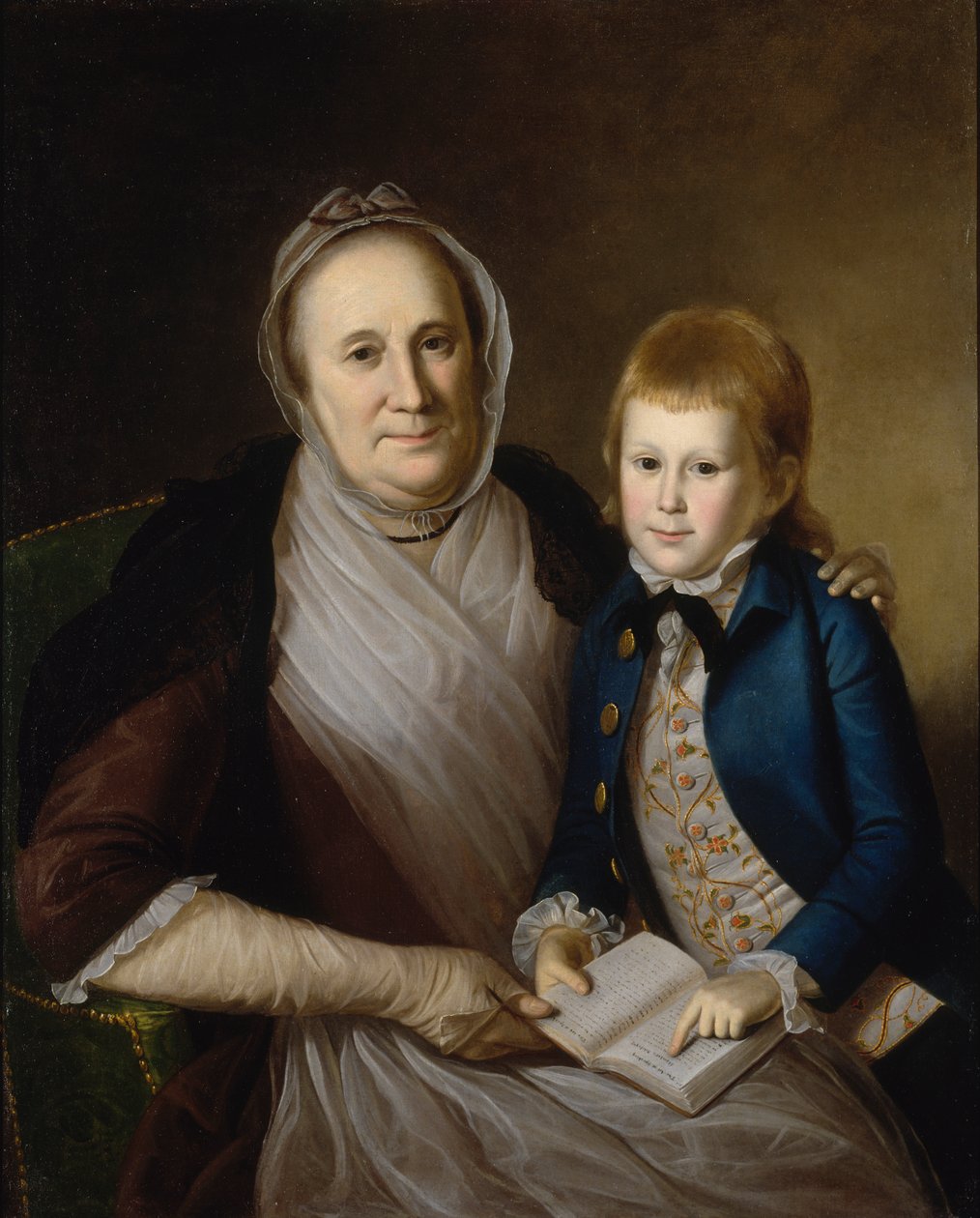 Mrs. James Smith és unokája, 1776. alkotó: Charles Willson Peale