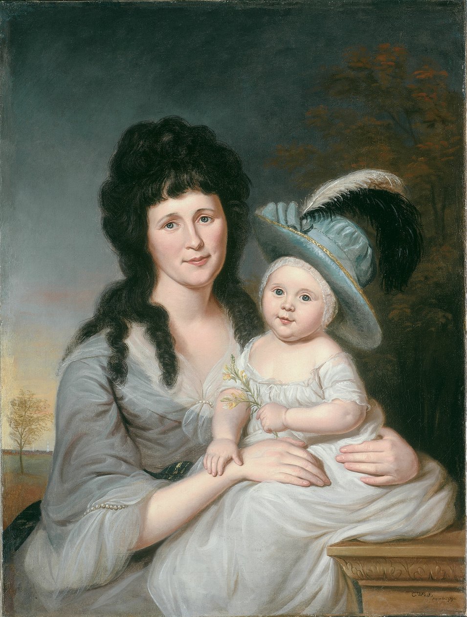 Mrs. John Nicholson (Hannah Duncan) és John Nicholson, Jr. alkotó: Charles Willson Peale