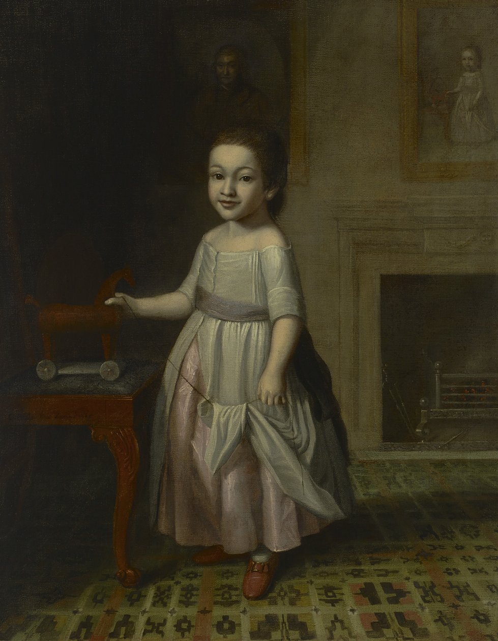 Portré egy fiúról játék lóval, 1768 alkotó: Charles Willson Peale