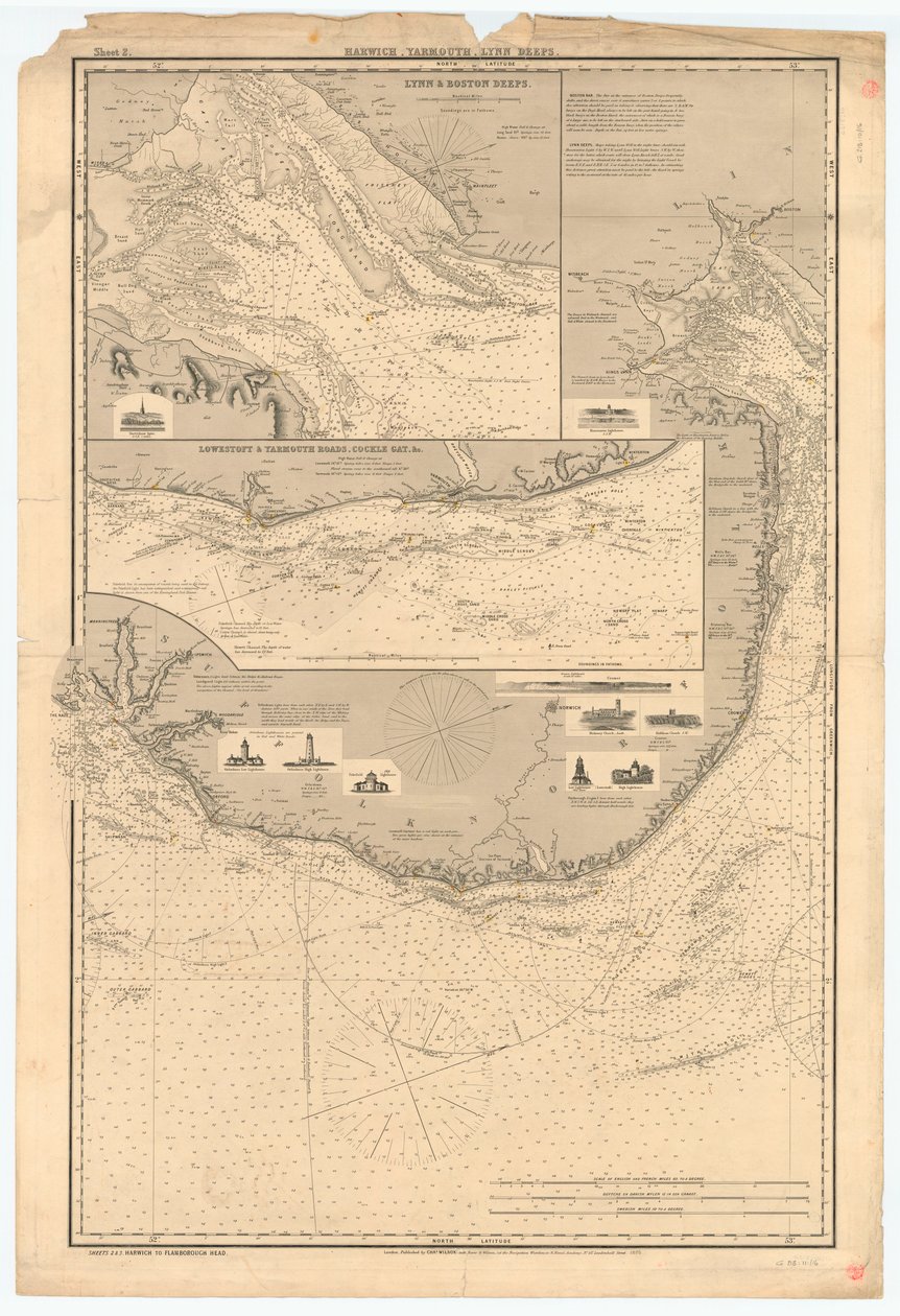 Anglia keleti partvidéke: Harwich és Flamborough Head között alkotó: Charles Wilson