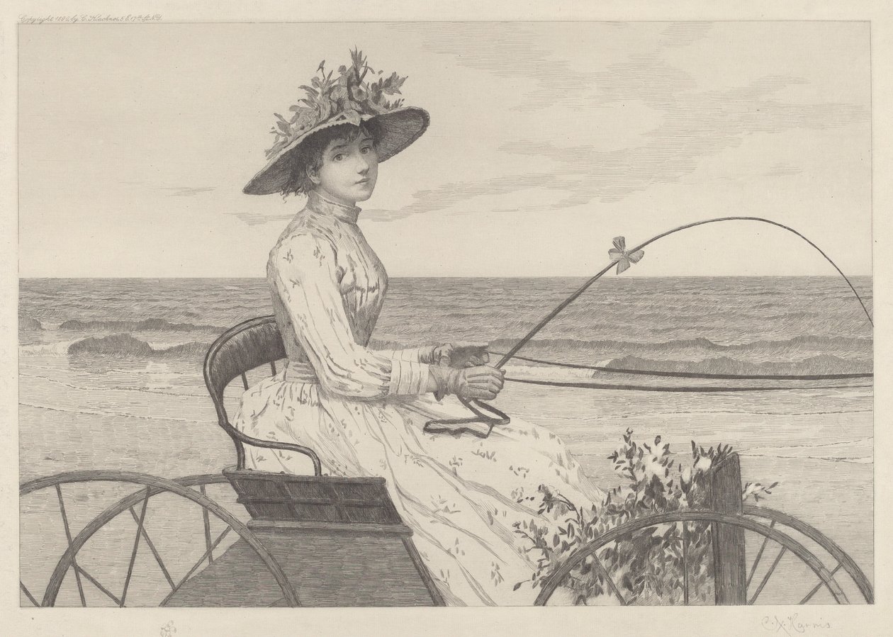 Untitled (Nő a kocsiban) alkotó: Charles X. Harris