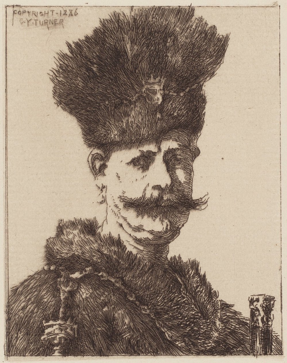 Egy férfi portréja alkotó: Charles Yardley Turner