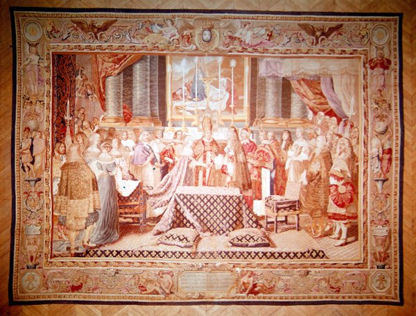 XIV. Lajos és unokatestvére, a spanyol Mária Terézia házassága alkotó: Charles after Le Brun