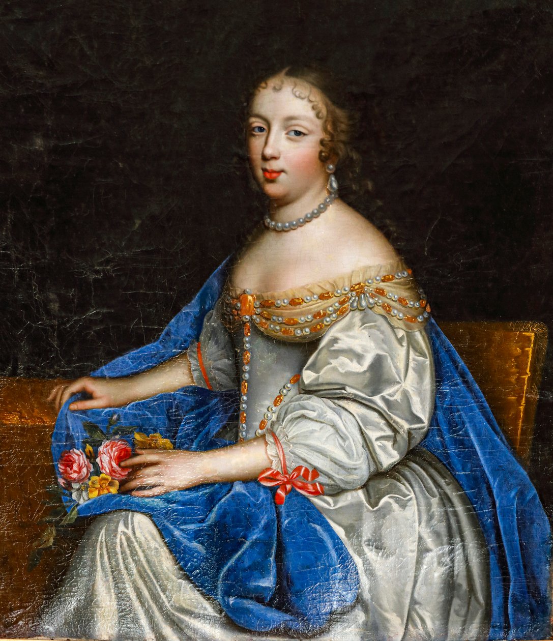 Louise-Antoinette de la Châtre portréja. Olajfestmény. alkotó: Charles and Henri Beaubrun