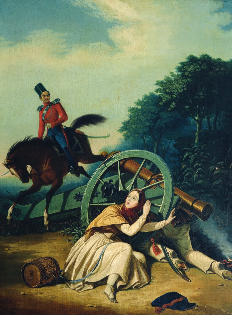 Jelenet az 1812-es francia-orosz háborúból, 1830-as évek alkotó: Charles de Hampeln