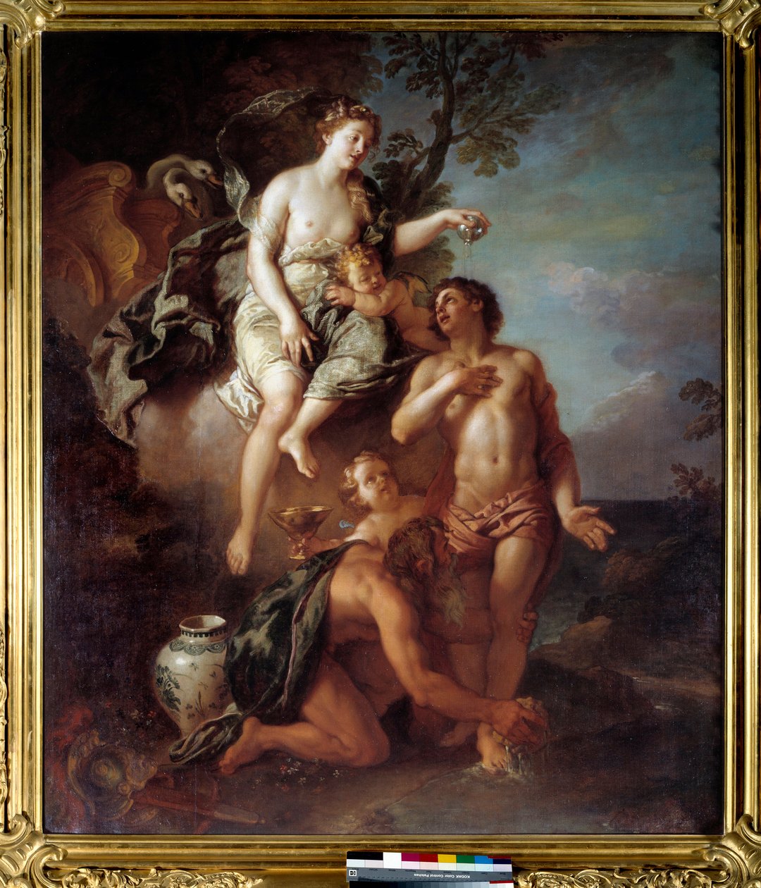Enee istenülése. Charles De Lafosse (1636-1716) festménye alkotó: Charles de Lafosse