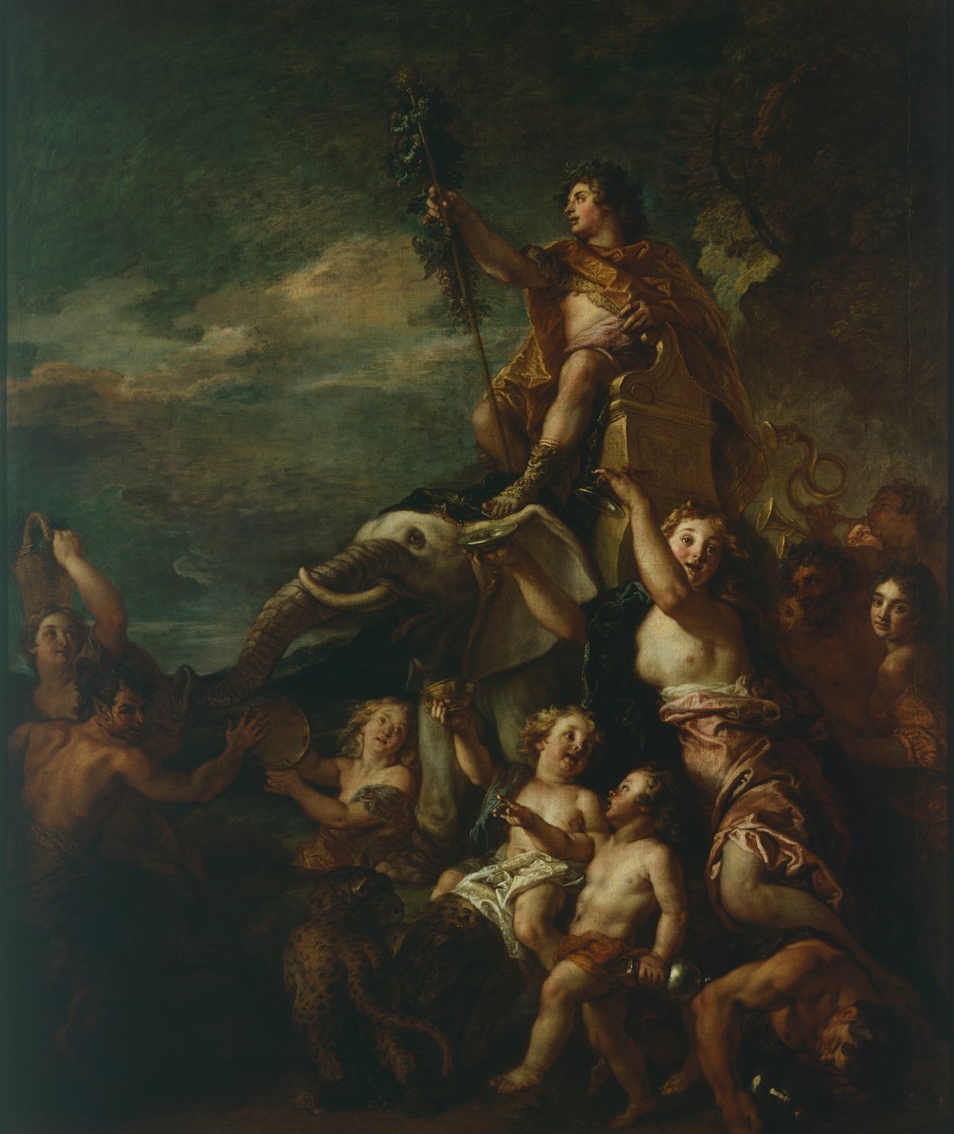 Bacchus diadala, Charles de la Fosse (1636-1716) alkotó: Charles de Lafosse