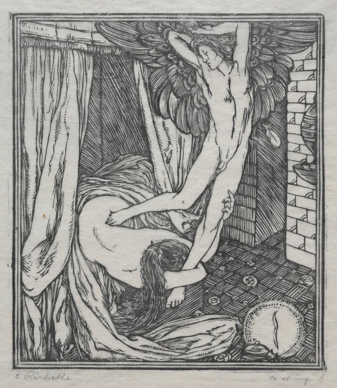 Ámor és Psyche szerelmeiről: Ámor repülése alkotó: Charles de Sousy Ricketts