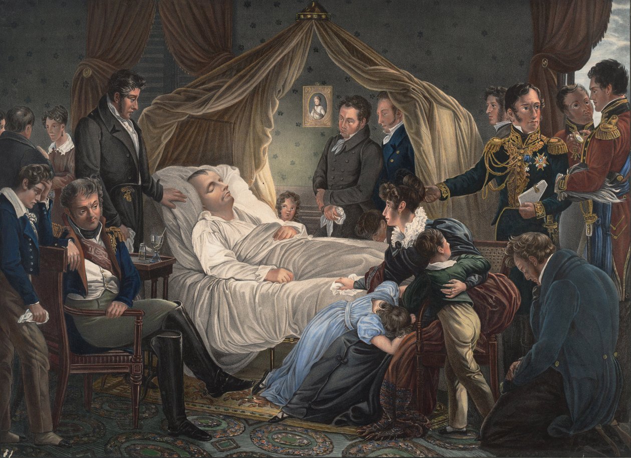 Napóleon halála, 1825 alkotó: Charles de Steuben