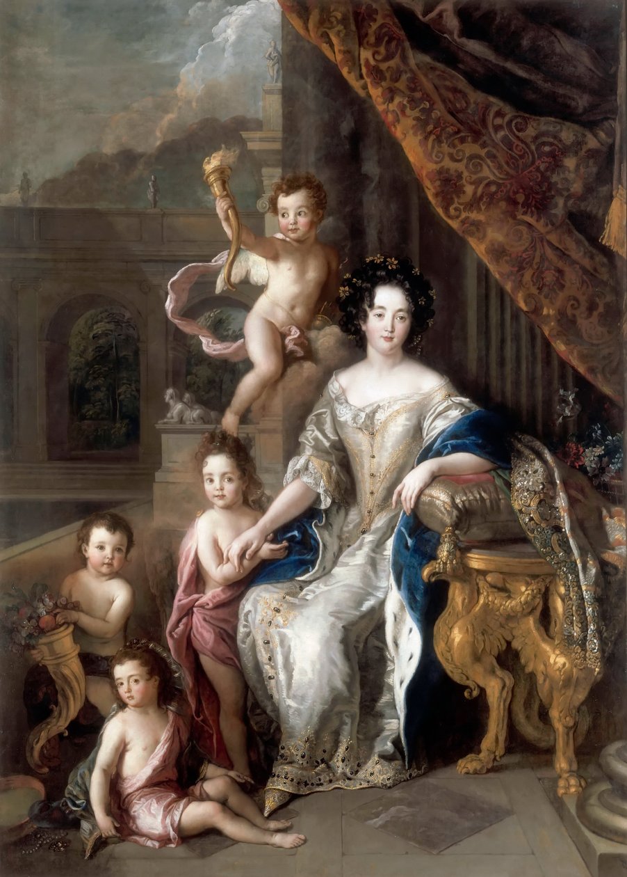 de Montespan márkiné 1640-1707 és gyermekei alkotó: Charles de la Fosse