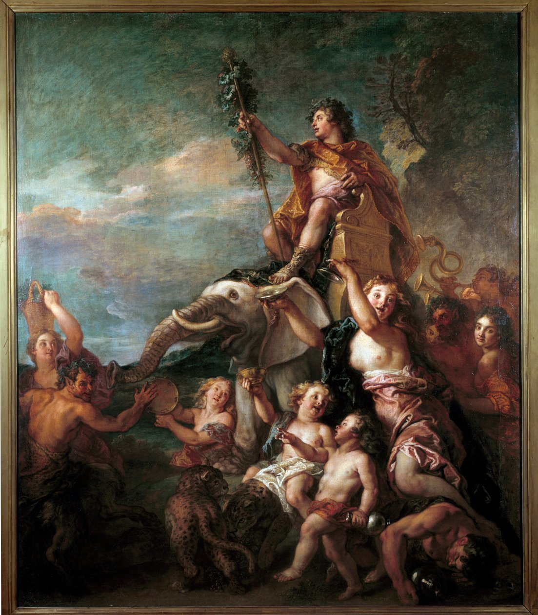 Charles de la Fosse (1636-1716) Bacchus-festményének diadala 17. század V. 1,57x0,83 m . alkotó: Charles de la Fosse