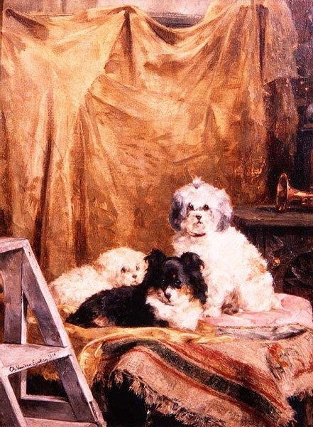 A színészek a szárnyakban, megpihennek a felvonások között alkotó: Charles van den Eycken