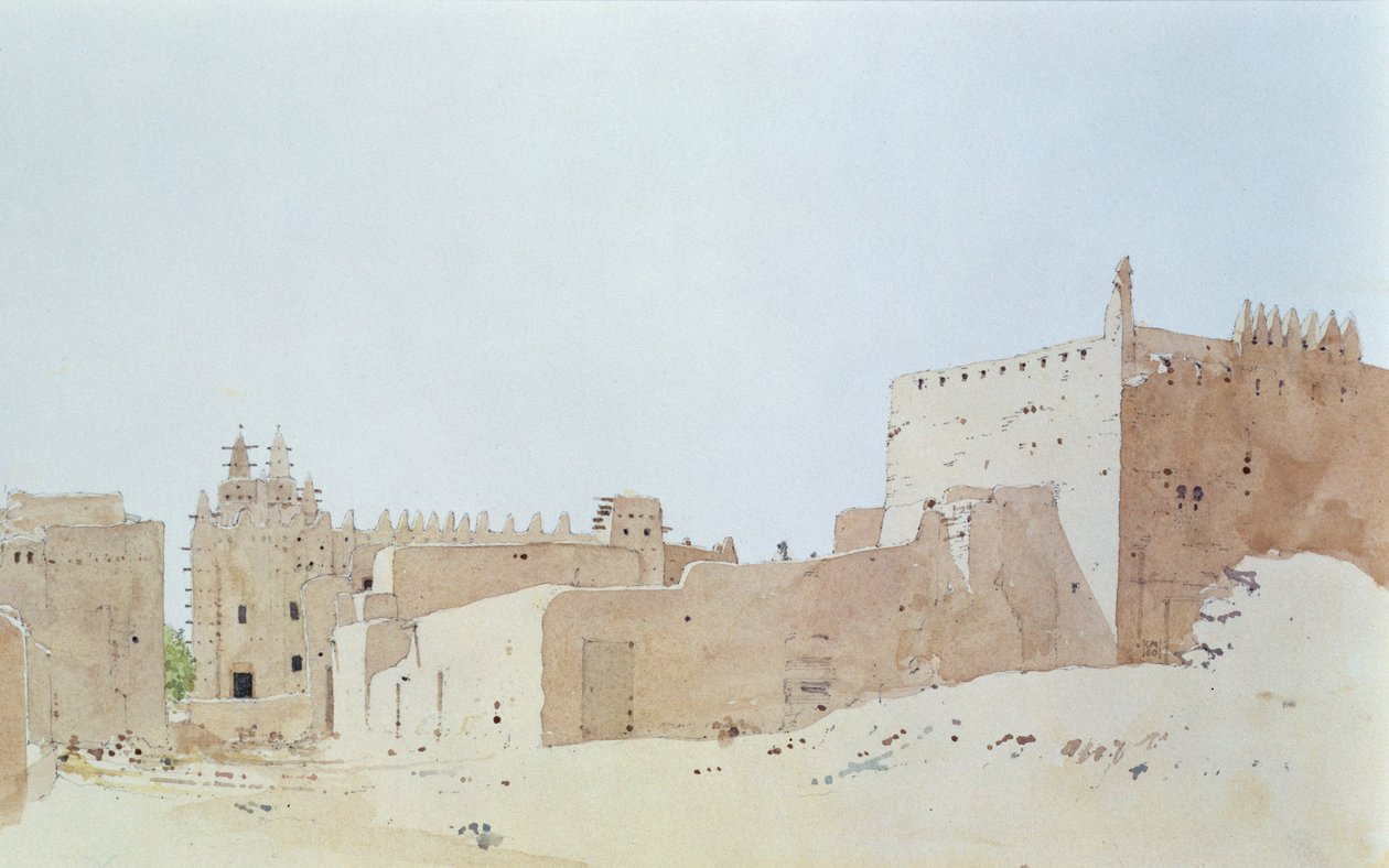 Djenne (Mali) Grande Mecset, 2000. hétfő alkotó: Charlie Millar