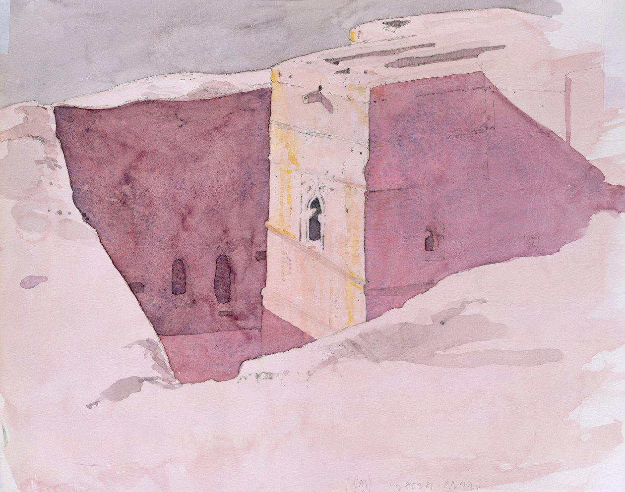 Giorgis Sunset, Lalibela, Etiópia, 1996 (wc papíron) alkotó: Charlie Millar