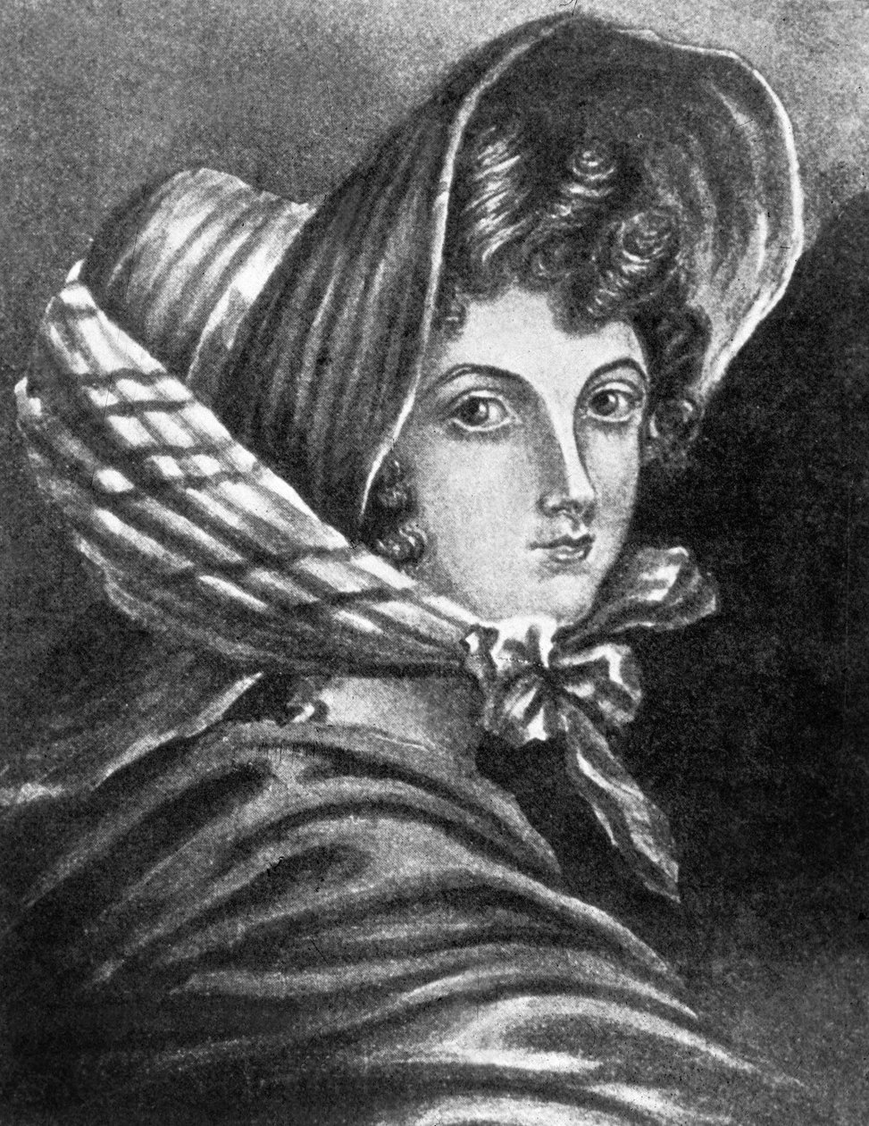 Emily Bronte (metszet) alkotó: Charlotte (after) Bronte