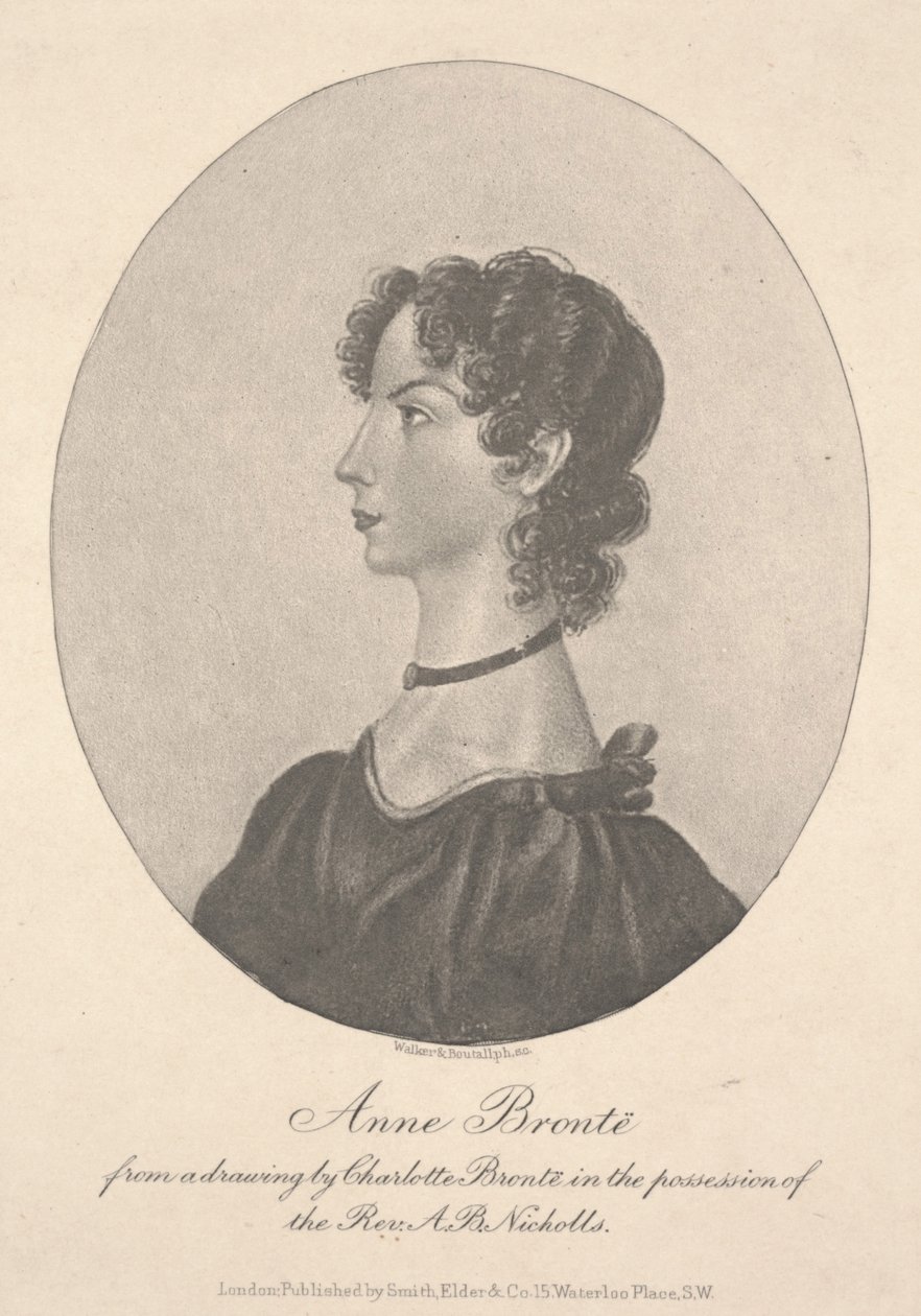 Anne Brontë, metszet: Walker & Boutall, 1836-49 körül (metszet) alkotó: Charlotte Bronte