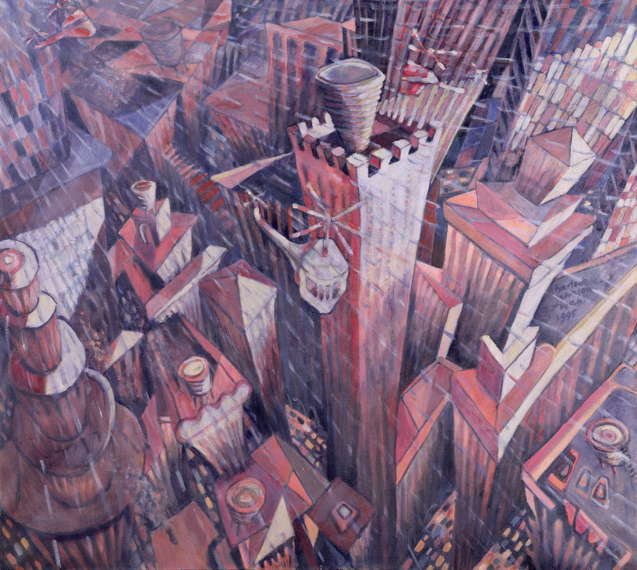 Manhattan belvárosi jégeső, 1995 alkotó: Charlotte Johnson Wahl
