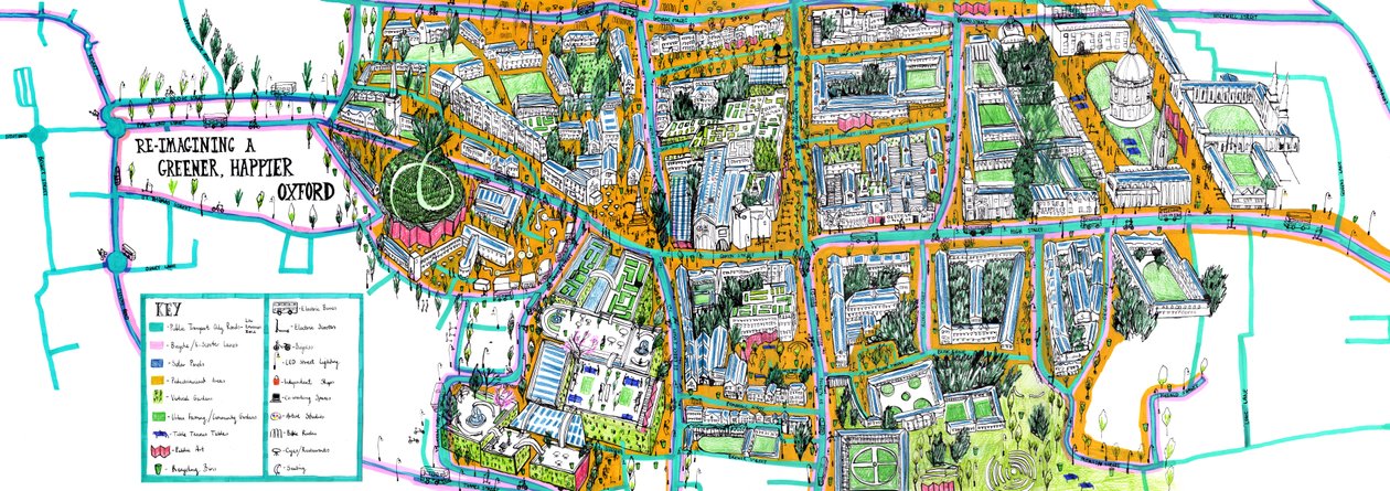 Oxford térképe, 2021 alkotó: Charlotte Orr