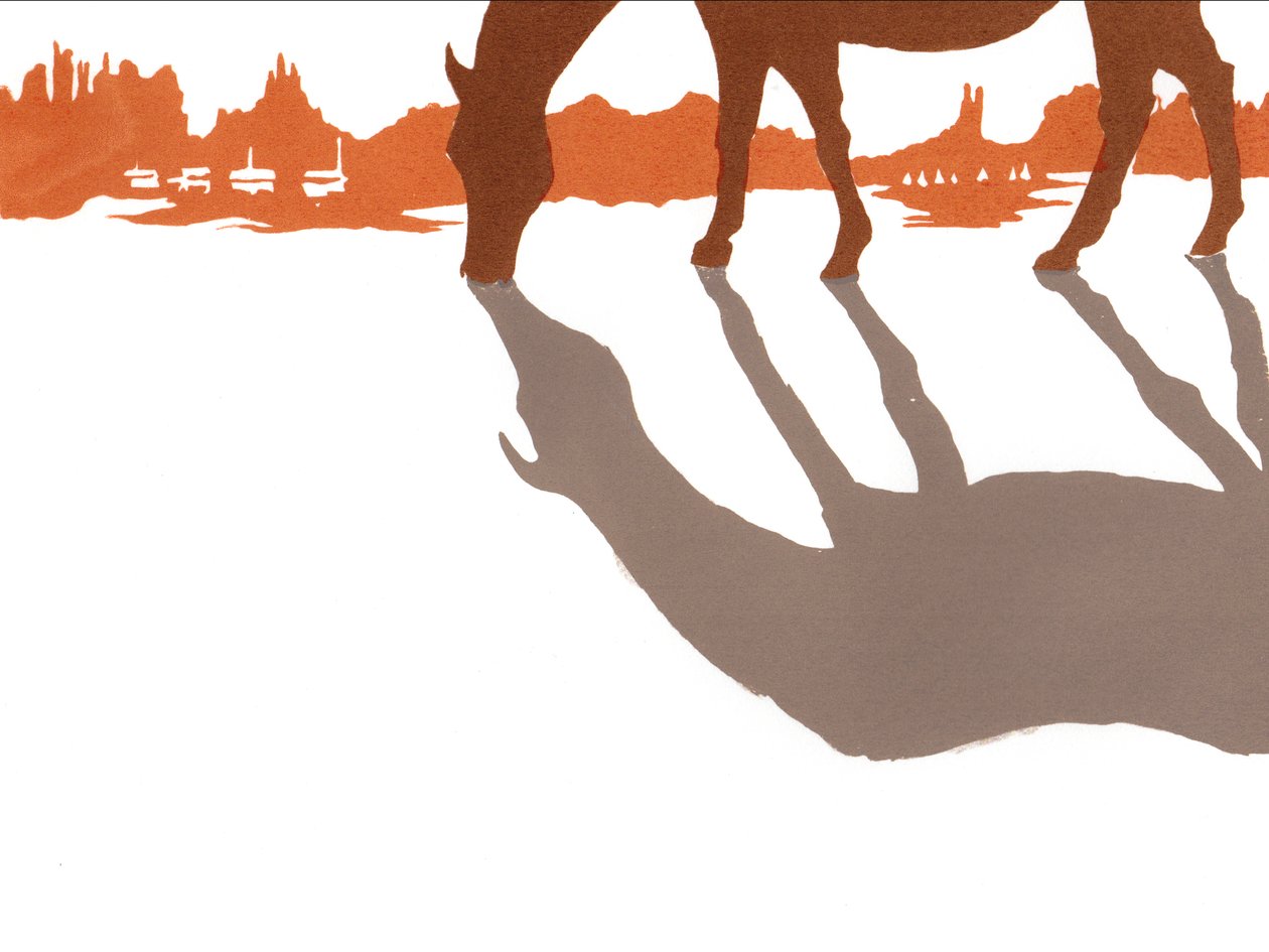 Az amerikai nyugat, 2013 (szitanyomás) alkotó: Charlotte Orr