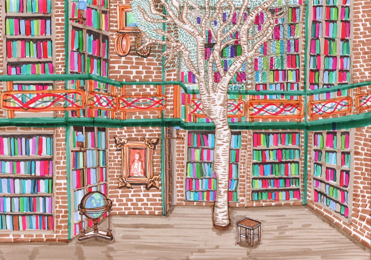 Tree Library, 2017 (ecset tollak) alkotó: Charlotte Orr
